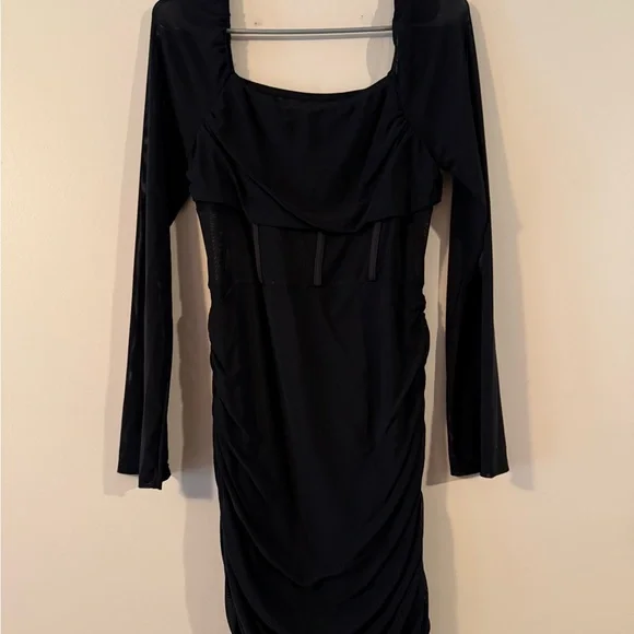 NWOT SHEIN Black Long Sleeve Dress - Picture 1 of 2